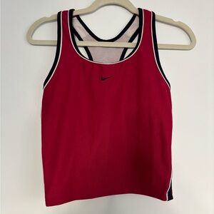 Vintage Nike Red and Black Athletic Tank